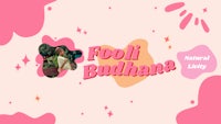 a pink background with the words fooli budhana on it